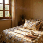 Golden Blossom 5-Piece Cotton Bedsheet Set – Marigold Bloom - Image 4