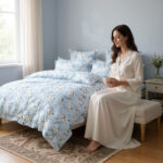 Blossom Drift 3-Piece Quilt Cover Set – Sky Blossom - Image 5