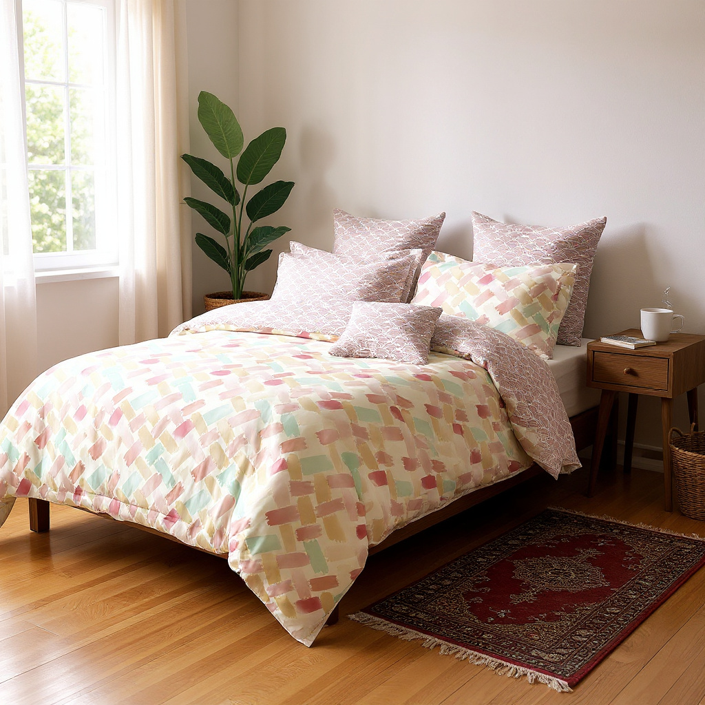 Image2 Blush Pastel Bedsheet Set - Image 1