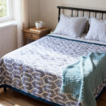 Azure Geo Comforter – Ocean Slate - Image 3