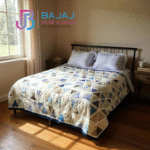 Coastal Geo Comforter – Oceanic Blue