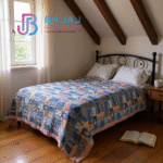 Heritage Block Comforter – Indigo Rust