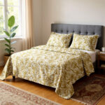 Leafora Serenity 3-Piece Quilt Cover Set – Marigold Ember - Image 2
