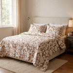 Peacock Grove 3-Piece Quilt Cover Set – Clay Ember - Image 3