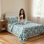 Peacock Grove 4-Piece Set – Emerald Teal - Image 4