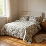 Peacock Grove 3-Piece Quilt Cover Set – Stone Taupe