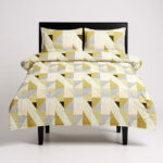 Prism Luxe 3-Piece Quilt Cover Set – Golden Ochre