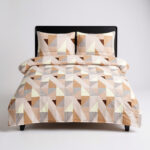 Prism Luxe 3-Piece Quilt Cover Set – Peach Beige