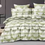 Sage Geo Ascent 3-Piece Quilt Cover Set – Celadon Rise