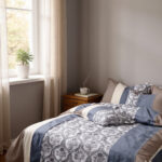 Urban Damask Stripe 3-Piece Quilt Cover Set – Slate Whisper - Image 5