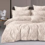 Vintage Scroll Whisper 3-Piece Quilt Cover Set – Sand Dune