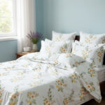 Whispering Pastel Garden 3-Piece Quilt Cover Set – Mint Meadow - Image 2