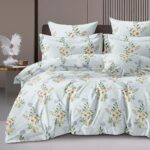 Whispering Pastel Garden 3-Piece Quilt Cover Set – Mint Meadow