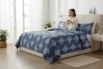 Herbarium Bloom 3-Piece Quilt Cover Set –  Indigo Tide - Image 2