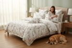 Serene Blossom Vine 3-Piece Quilt Cover Set – Mint Whisper - Image 4
